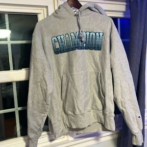 grey champion reverse weave hoodie